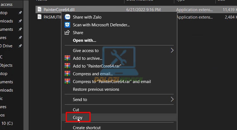 Copy file kích hoạt Corel Painter 2023