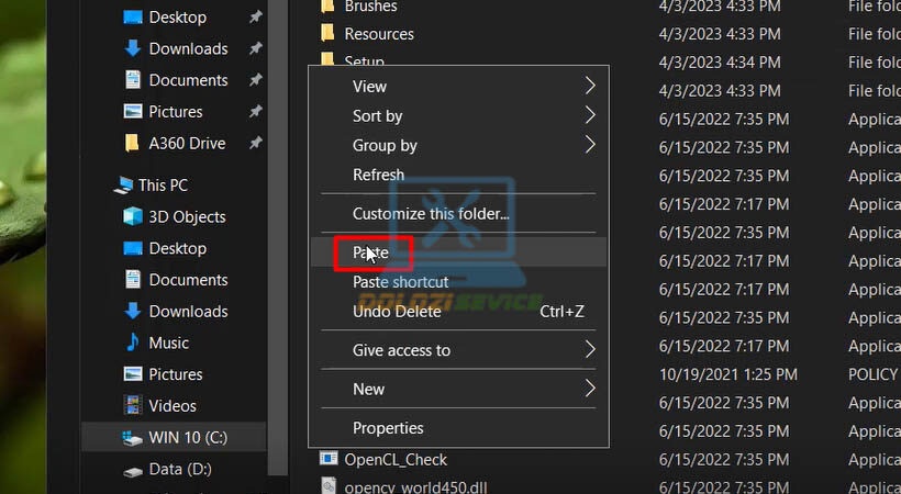 Dán file kích hoạt Corel Painter 2023