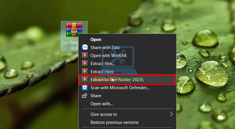 Giải nén Corel Painter 2023