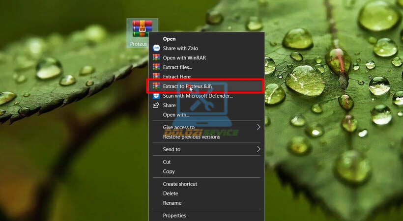 Giải nén Proteus 8.8