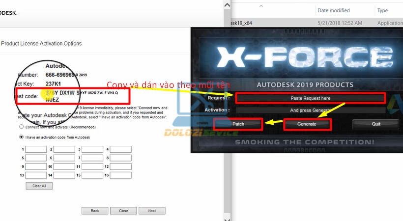 Thực hiện theo các bước trong file kích hoạt Civil 3D 2019