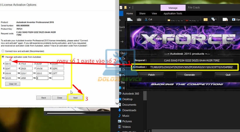 Nhập Activation Code Autodesk Inventor 2015