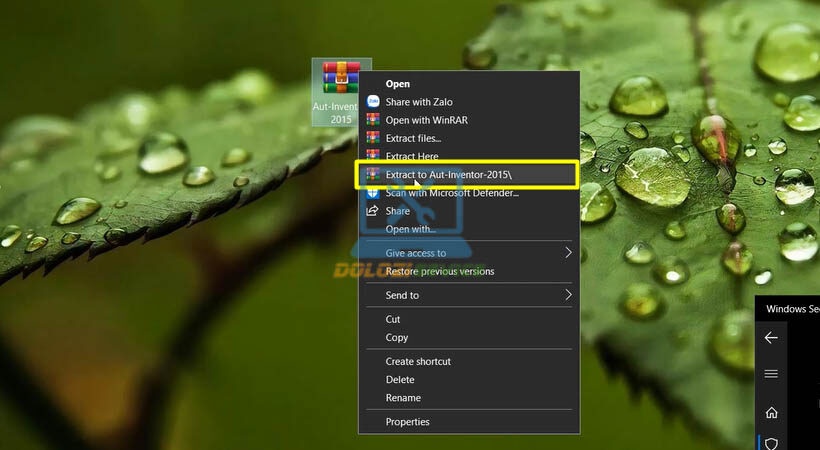 Giải nén Autodesk Inventor 2015