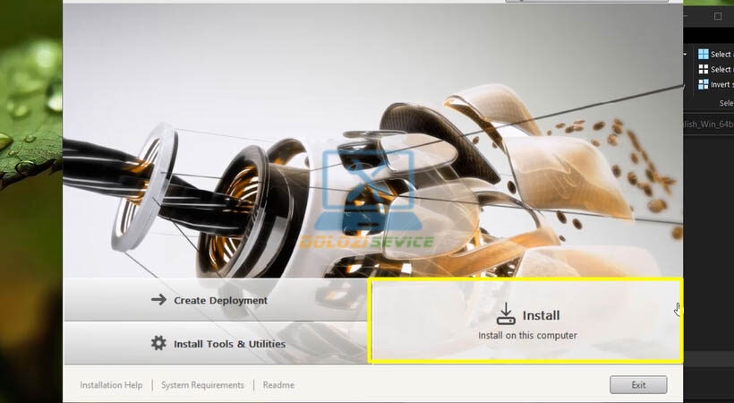 Chọn Install Autodesk Inventor 2015