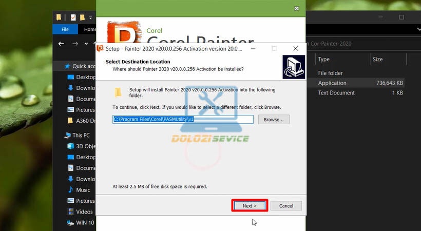 Tiếp tục cài đặt Corel Painter 2020