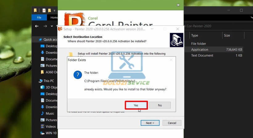 Đồng ý với các điều khoản sử dụng Corel Painter 2020