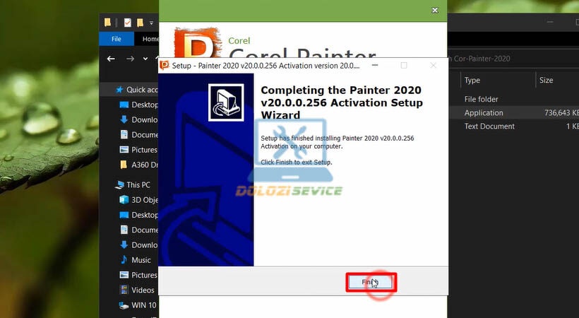 Hoàn tất cài đặt Corel Painter 2020