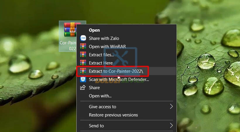 Giải nén Corel Painter 2022