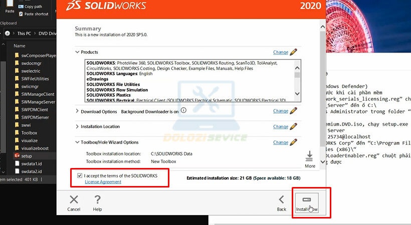Install Now SolidWorks 2020