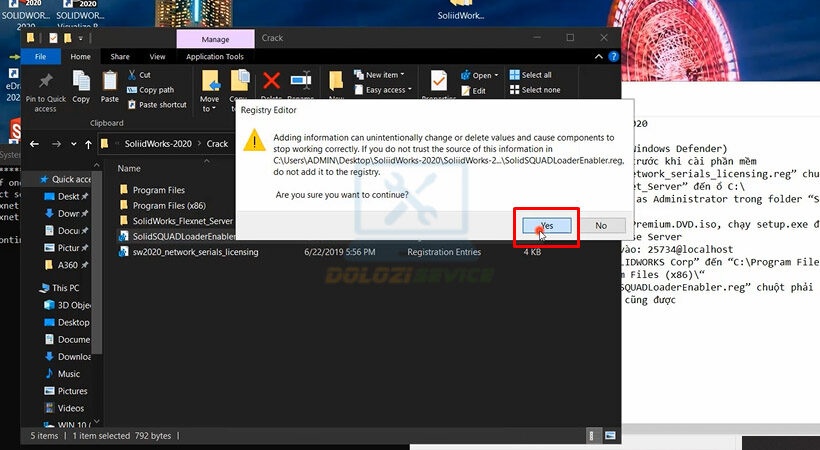 Hoàn thành cài đặt SolidWorks 2020
