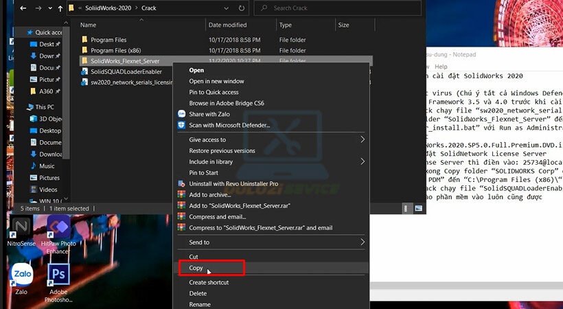 Copy file như hình