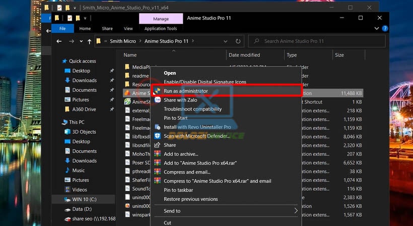 Kích hoạt thành công Smith Micro Anime Studio Pro V11