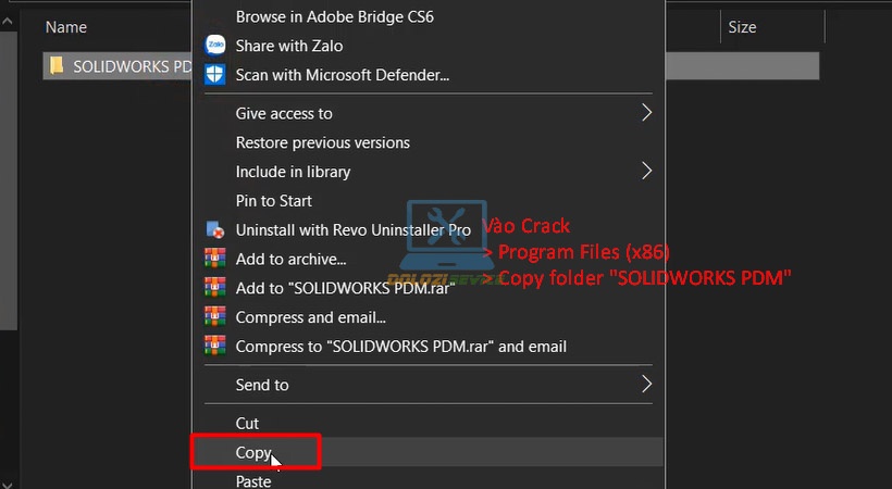 Copy SOLIDWORKS PDM