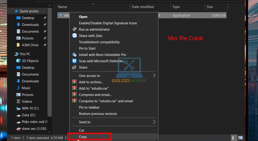 Copy file kích hoạt Corel VideoStudio 2021
