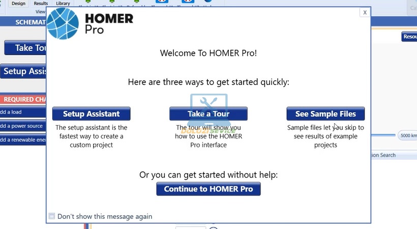 Giao diện Homer Pro 3 sau khi cài đặt và kích hoạt thành công