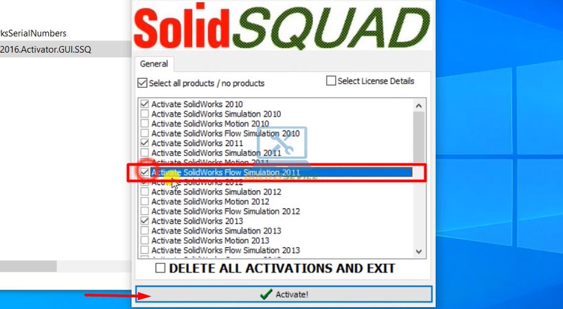 Chọn Activate để kích hoạt Solidworks 2012
