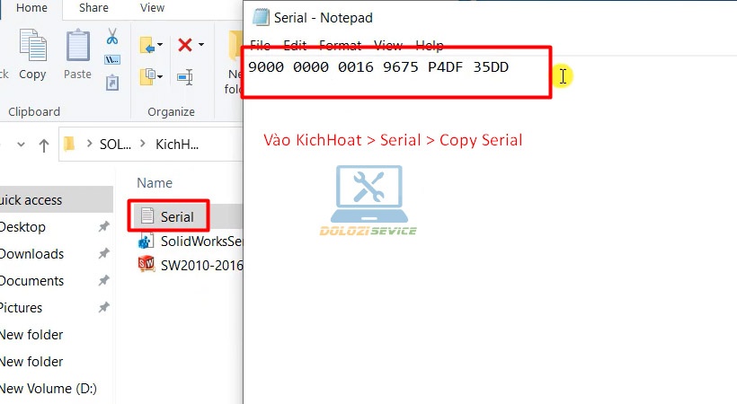 Nhập Serial Number để kích hoạt Solidworks 2012