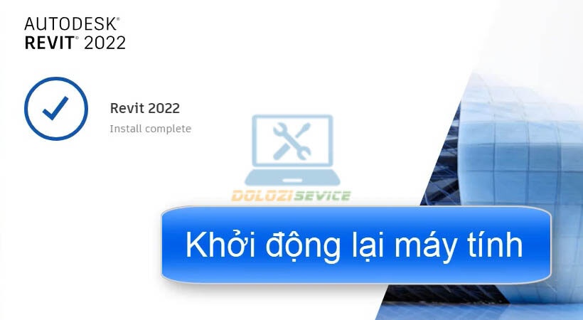 Khởi động lại máy hoàn tất cài đặt phần mềm