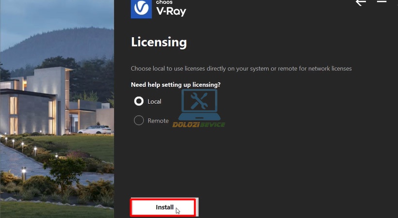 Nhấn Install để cài đặt