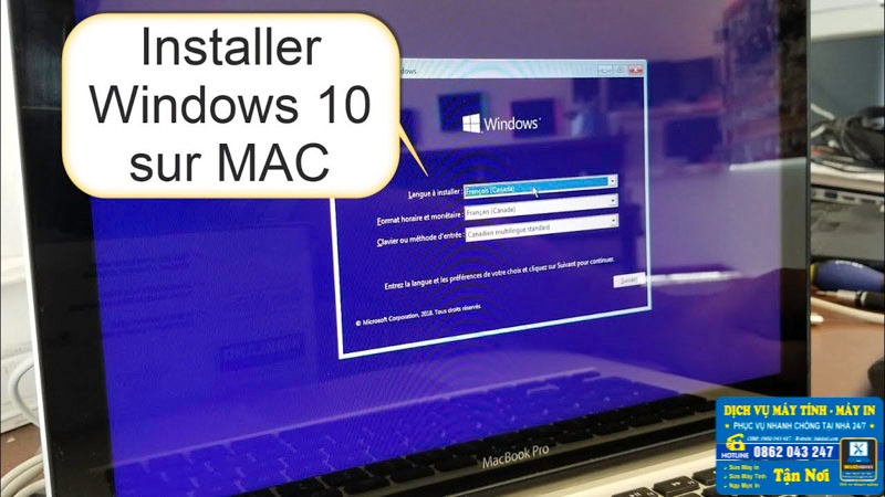 Cài đặt Windows cho Macbook quận Tân Bình