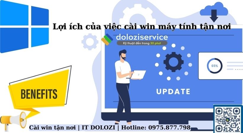 Một số lợi ích của dịch vụ cài win tận nơi mang lại