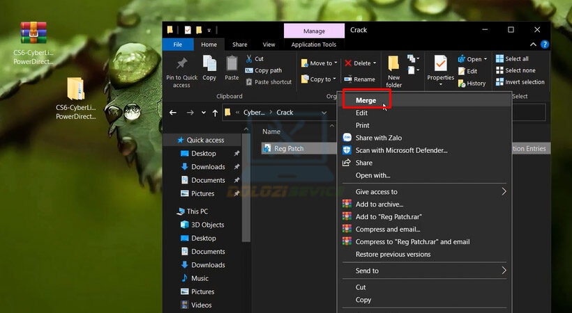 Mở file kích hoạt CyberLink PowerDirector Ultimate 18