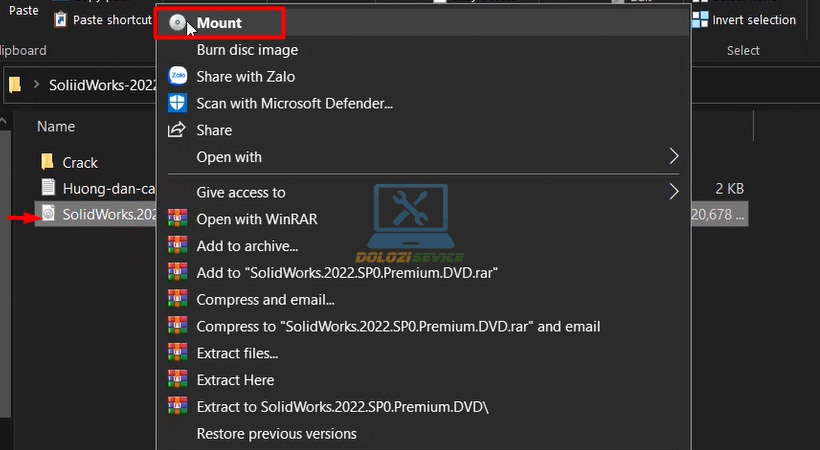 Mount file ISO