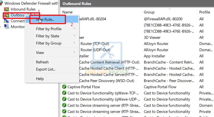 Chọn đường dẫn tới file thực thi của phần mềm