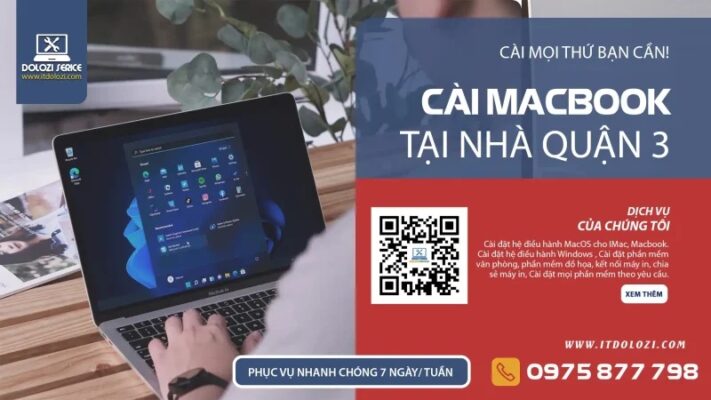 Cài Macbook Quận 3: Win/MacOS tận nơi - Gọi là có!