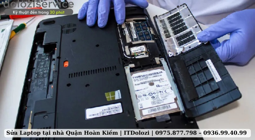 Tại sao nên chọn sửa laptop tại nhà Quận Hoàn Kiếm tại Dolozi?