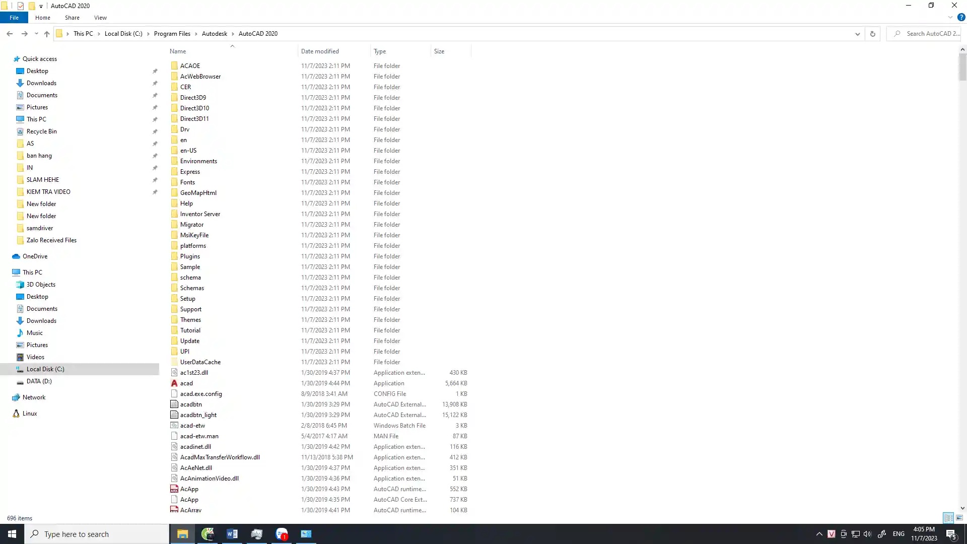 Đổi tên file "AcWebBrowser.exe"