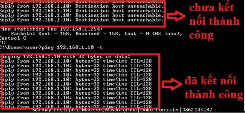 Cách Share Máy In: Hướng dẫn siêu tốc! Ping địa chỉ IP