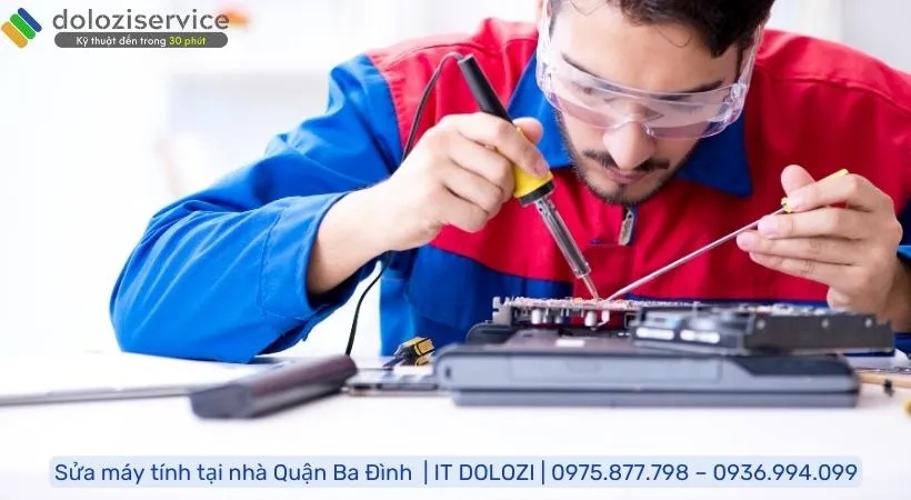 Sửa máy tính tại nhà quận ba đình