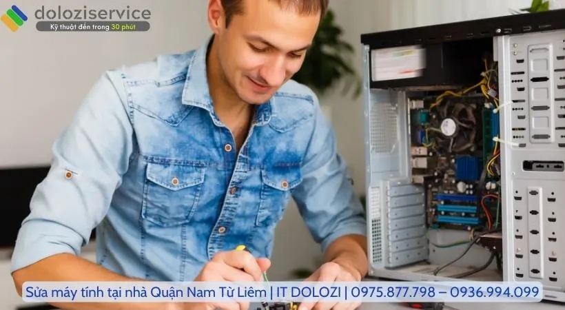 Quy trình sửa máy tính tại nhà quận Nam Từ liêm chuyên nghiệp